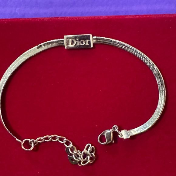 Dior Jewelry - Dior Silver Tone Bracelet Dior Logo Beautiful
